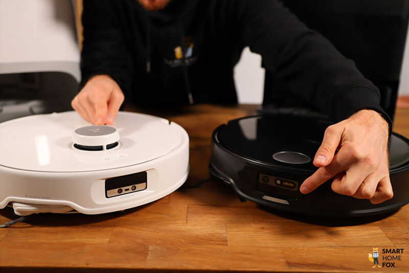 QRevo Curv mit Laserturm und QRevo Slim ohne Laserturm